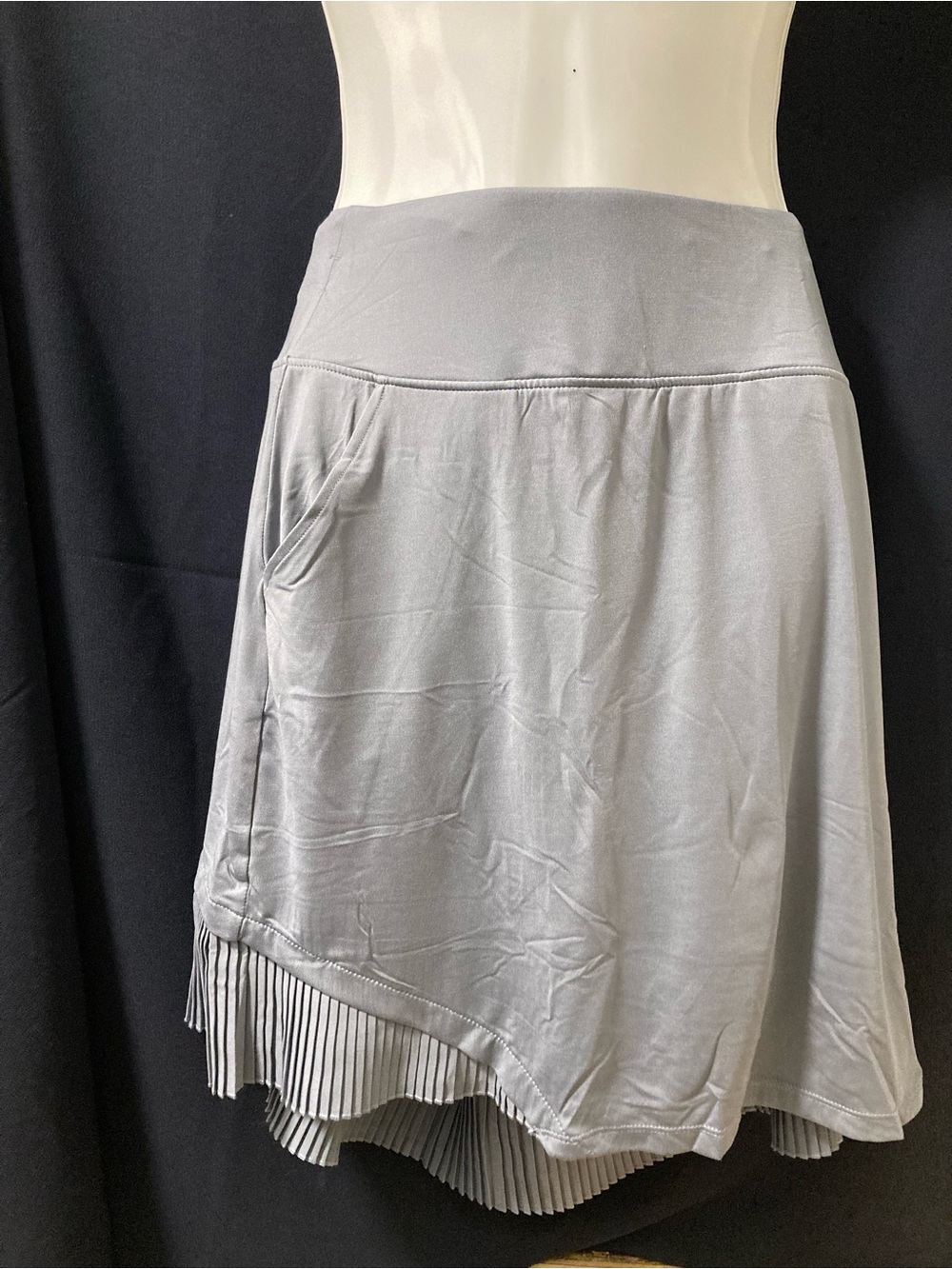 MoFiz Gray Athletic Skort Pleated Hem Tennis Golf Skirt XXL